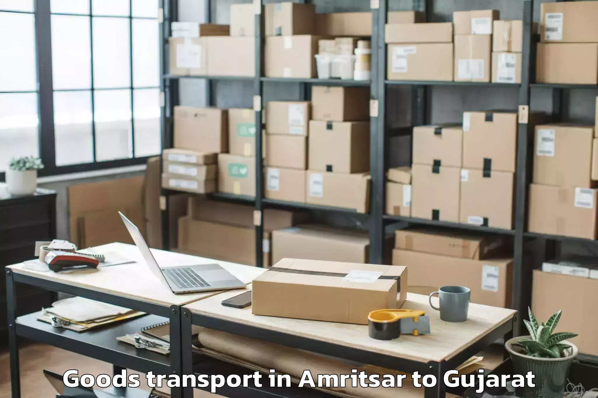 Leading Amritsar to Dhasa Goods Transport Provider